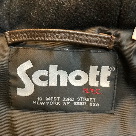 Vintage 90s SCHOTT NYC Parka Coat Mens Hooded M65 Winter ￼Utility Jacket - Picture 8 of 16
